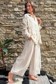 Cala Cushion Cotton Bandana Relaxed Shirt Stone